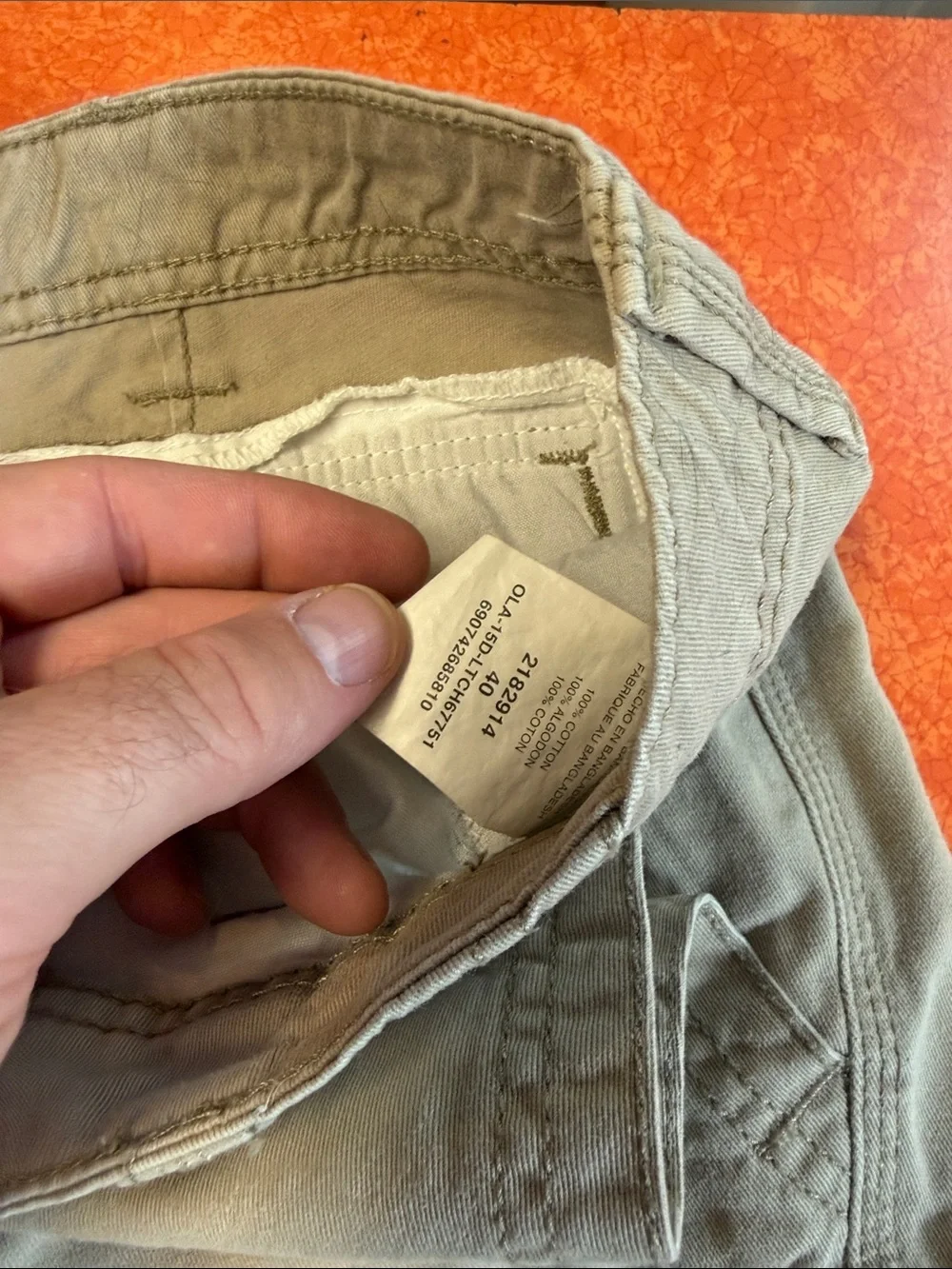 Lee Men's Cargo Shorts in Khaki